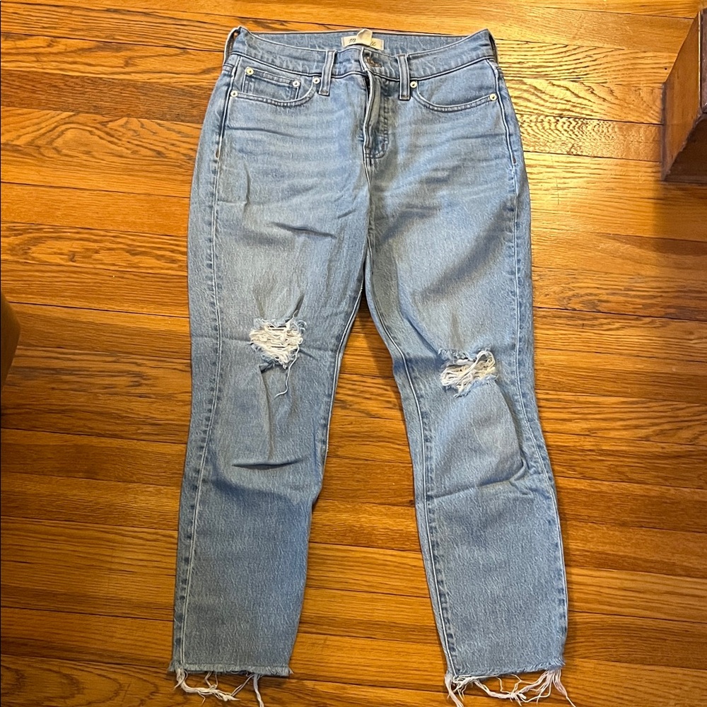 The Petite Perfect Vintage Jean in Bradwell Wash: Ripped Edition